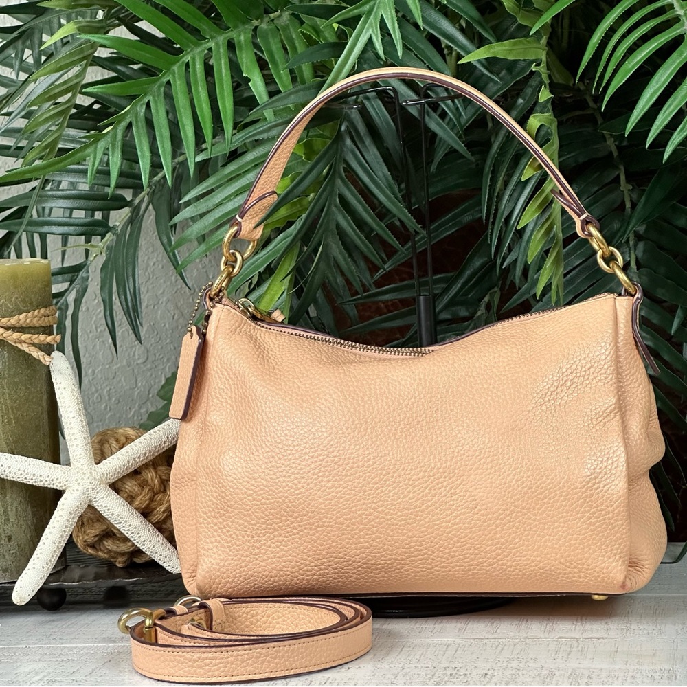 Coach Shay Pebbled Leather Shoulder Crossbody Bag I… Gem